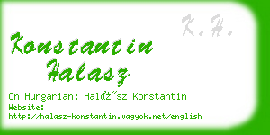 konstantin halasz business card